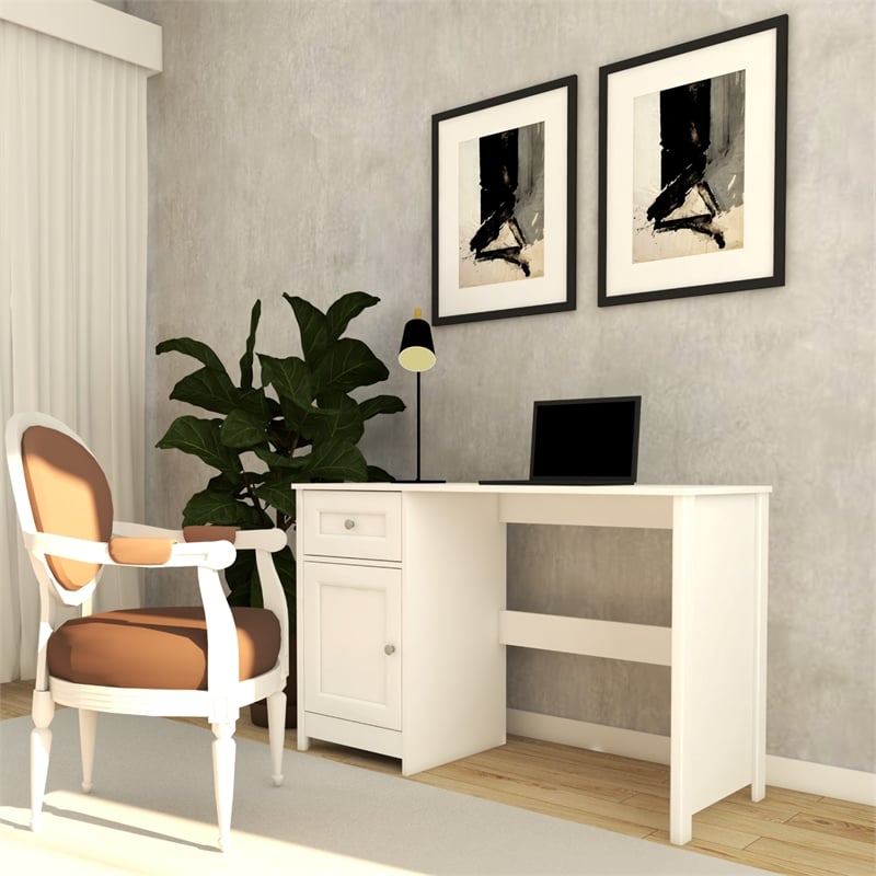 Boahaus Jeonju Modern White Computer Desk