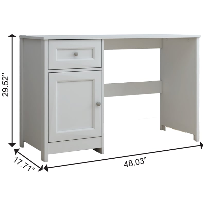 Boahaus Jeonju Modern White Computer Desk