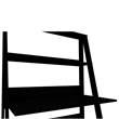 Boahaus Gumi Black Ladder Computer Desk