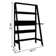 Boahaus Gumi Black Ladder Computer Desk