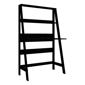 Boahaus Gumi Black Ladder Computer Desk