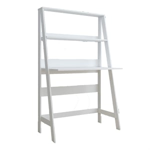 Boahaus Gumi White Ladder Computer Desk