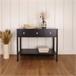 Boahaus Pierrefort Modern Black Console Table for Living Room