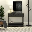 Boahaus Pierrefort Modern Black Console Table for Living Room