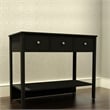 Boahaus Pierrefort Modern Black Console Table for Living Room