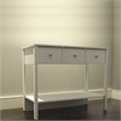 Boahaus Pierrefort Modern White Console Table for Living Room