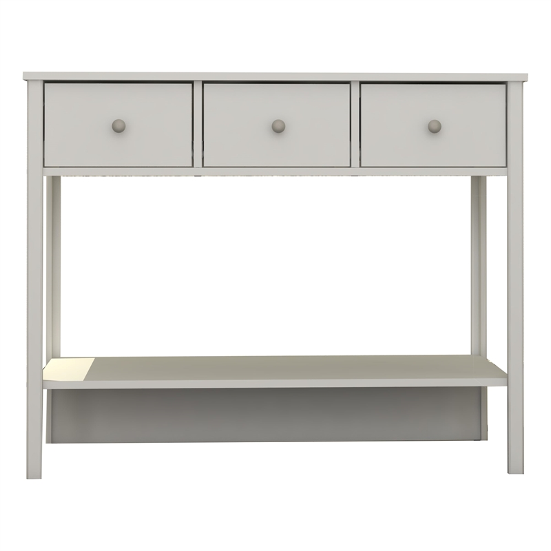 Boahaus Pierrefort Modern White Console Table for Living Room