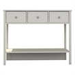 Boahaus Pierrefort Modern White Console Table for Living Room