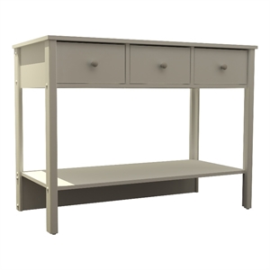 Boahaus Pierrefort Modern White Console Table for Living Room