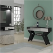 Boahaus Merle Modern Black Painted Console Table for Living Room