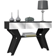 Boahaus Merle Modern Black Painted Console Table for Living Room