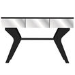 Boahaus Merle Modern Black Painted Console Table for Living Room