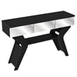 Boahaus Merle Modern Black Painted Console Table for Living Room
