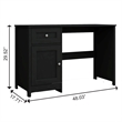 Boahaus Jeonju Modern Black Computer Desk