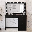 Boahaus Alana Vanity Makeup Desk Black Basic Knobs Manufactured Wood