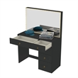 Boahaus Gaia Modern Makeup Vanity Desk Black Golden Knobs