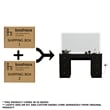 Boahaus Sabrina Modern Black Vanity LED Lights 07 Drawers Golden Knobs