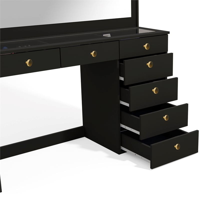 Boahaus Serena Makeup Vanity (Black)