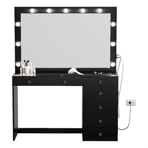 Boahaus Serena Makeup Vanity (Black)