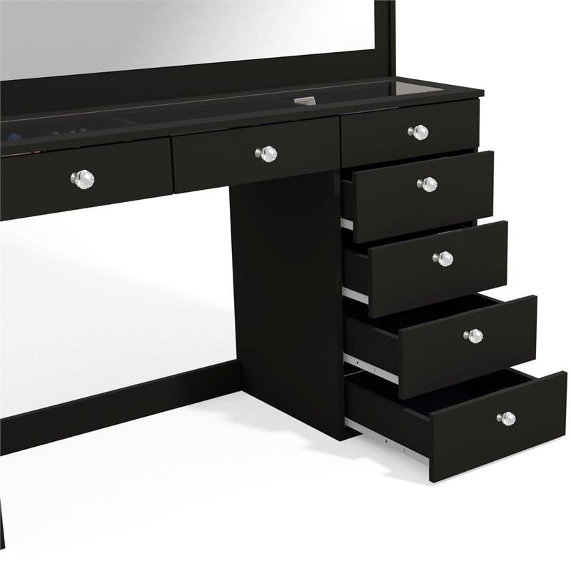 Boahaus Serena Makeup Vanity (Black)