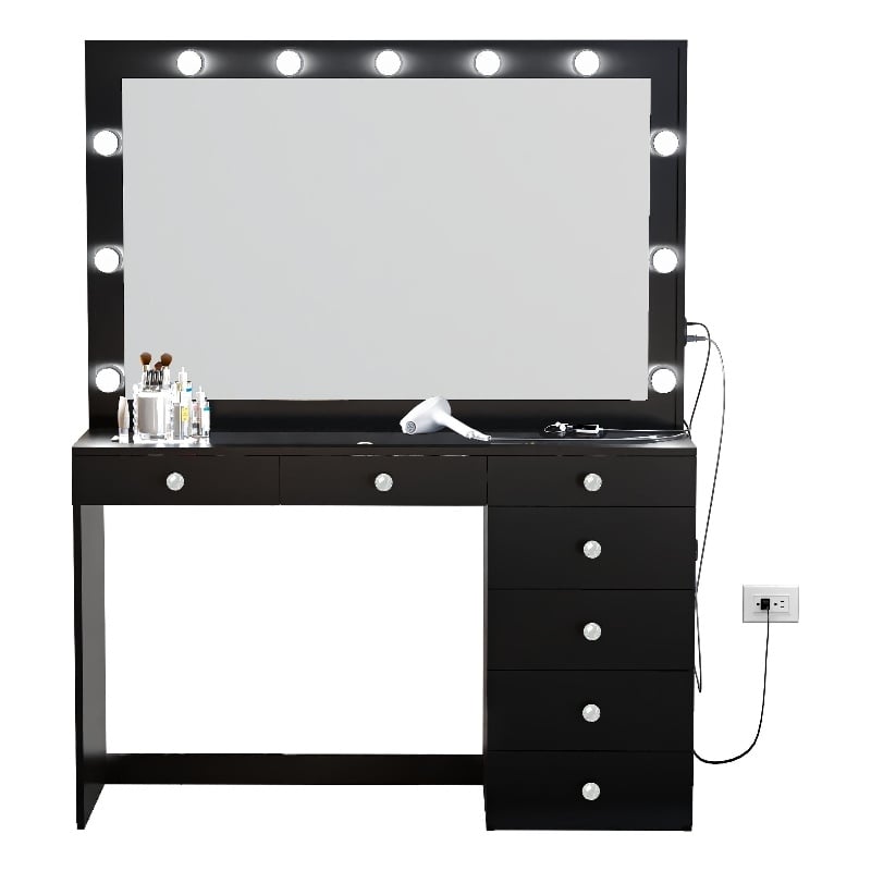Boahaus Serena Makeup Vanity (Black)