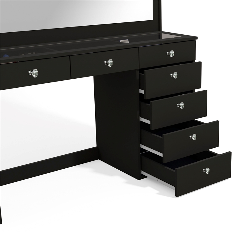 Boahaus Serena Makeup Vanity (Black)