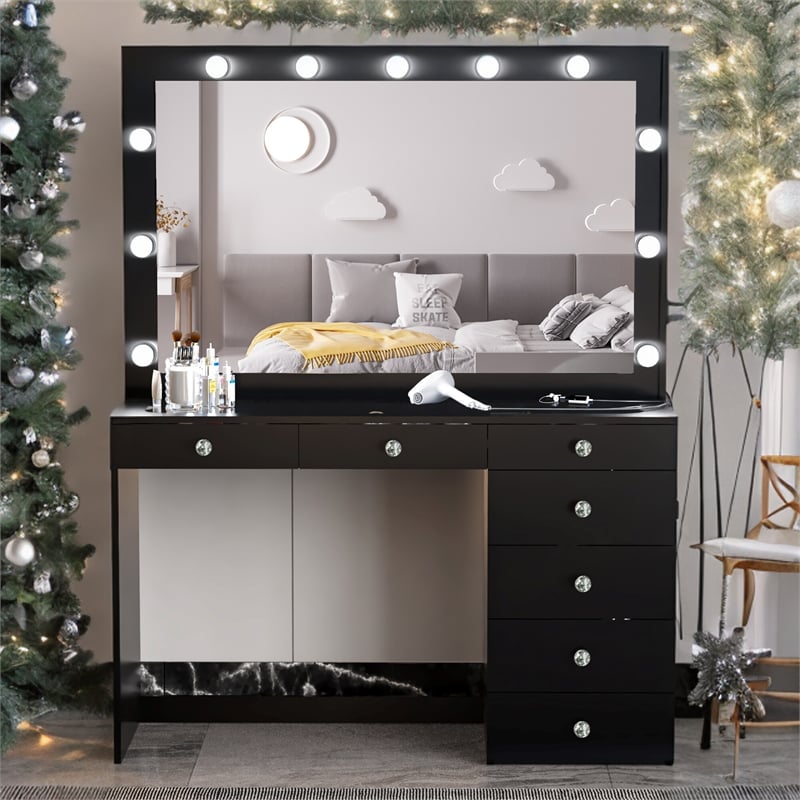 Boahaus Serena Makeup Vanity (Black)