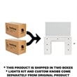 Boahaus Seraphine White Vanity Desk Lights 7 Drawers Wide Mirror Golden Knobs