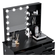Boahaus Xanthe Lighted Vanity Table (Black)