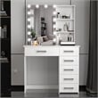 Boahaus Xanthe Lighted Vanity Table (White)