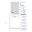 Boahaus Xanthe Lighted Vanity Table (White)