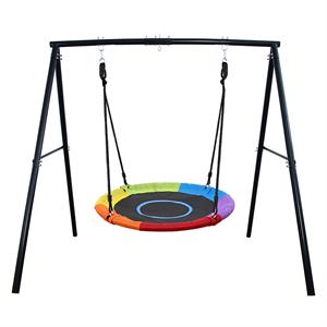 rainbow multi-person swing with quick installation accessories