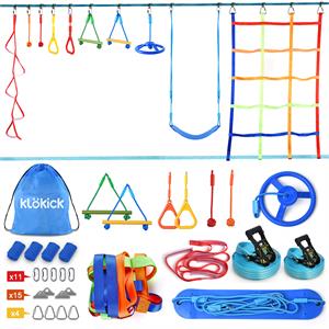 multi-color bar climbing rope swing with belt swing