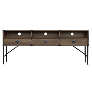 Saint Birch 3-Drawer Modern Wood TV Stand For TVs up to 60&quot in Walnut