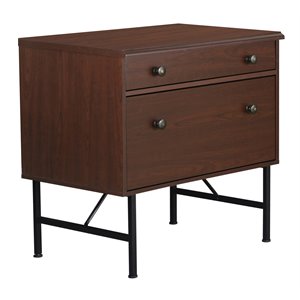 saint birch 2-drawer modern wood lateral file cabinet in cherry