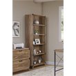 Saint Birch 5-Shelf Rectangular Modern Wood Bookcase in Rustic Oak