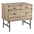 Saint Birch 3-Drawer Modern Wood Lateral File Cabinet in Light Oak