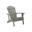 Saint Birch Transitional Pine Solid Wood Adirondack Chair in Gray