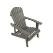 Saint Birch Transitional Pine Solid Wood Adirondack Chair in Gray