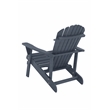 Saint Birch Transitional Solid Wood Adirondack Chair in Navy Blue