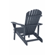 Saint Birch Transitional Solid Wood Adirondack Chair in Navy Blue