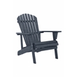 Saint Birch Transitional Solid Wood Adirondack Chair in Navy Blue