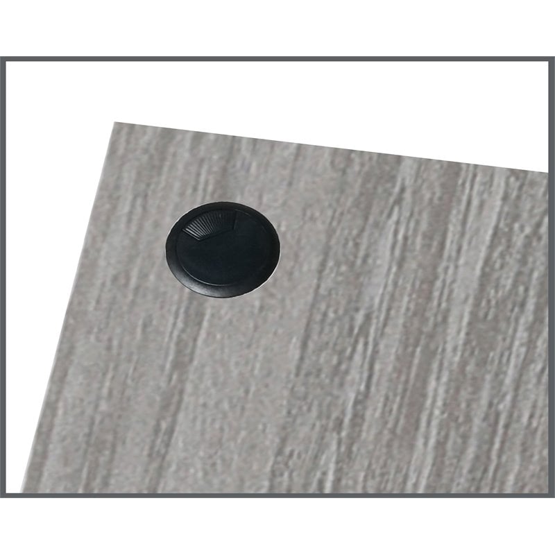 Saint Birch Ansel L-Shaped Transitional Wood Corner Desk in White