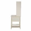 Saint Birch Ansel Modern Wood Writing Desk with Hutch in Antique White