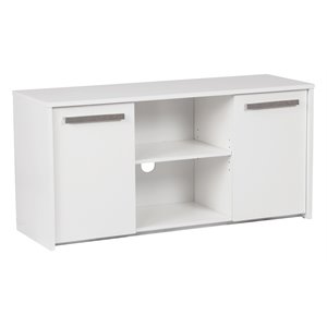 saint birch miami 2-door modern wood credenza file cabinet in white