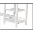 Saint Birch Finley L-Shaped Modern Wood Writing Desk in White/Driftwood