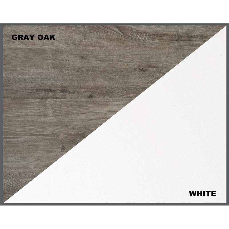 Saint Birch Finley 2-Drawer Modern Wood Lateral File Cabinet in White/Gray Oak