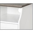 Saint Birch Finley 2-Door Modern Wood File Cabinet in White and Gray Oak