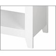 Saint Birch Finley 6-Shelf Modern Wood Storage Bookcase in White/Driftwood