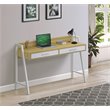 Saint Birch Fenton 2-Drawer Modern Wood Writing Desk in Natural and White